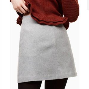 Wilfred gray mini skirt